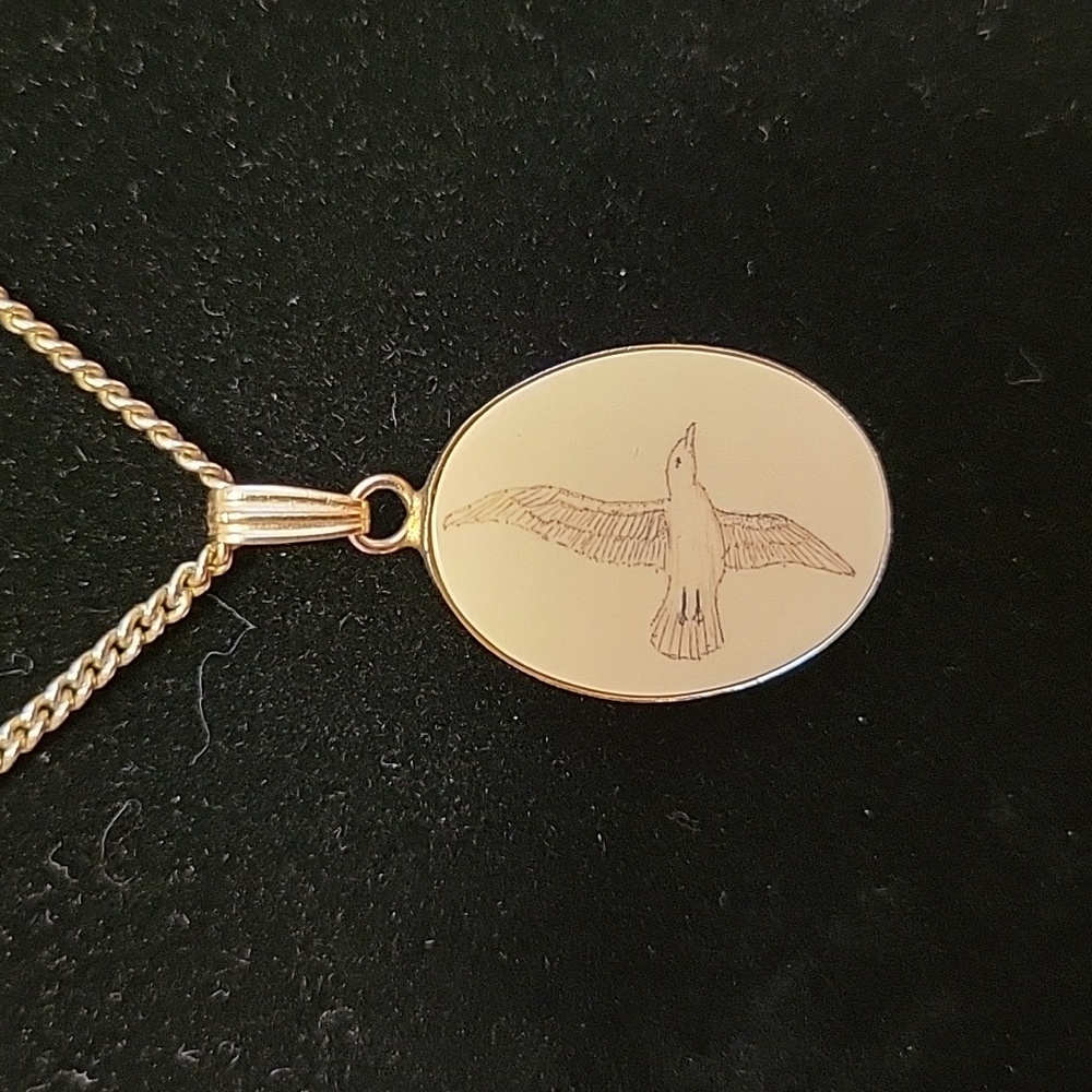 Vintage Stephen Barlow Seagull Necklace